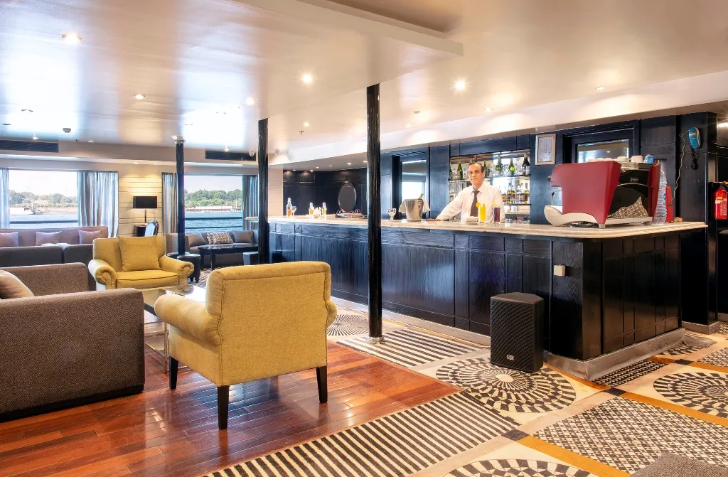 Lounge aboard the MS Nile Style Nile Cruise Nile cruise